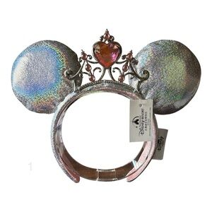 Disney Princess Minnie Mouse Iridescent Holographic Ears with Tiara NWT 1